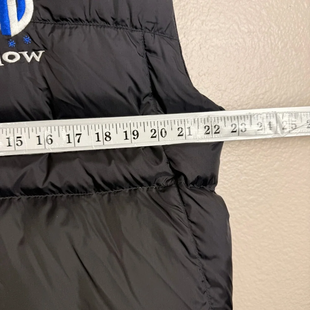 Vtg The North Face Puffer Vest Mens L Black Technical 550 Down Horse‎ Show Logo